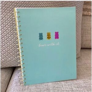 🪞 NEW Bear with it  front logo gummy bears spiral hardcover notebook
